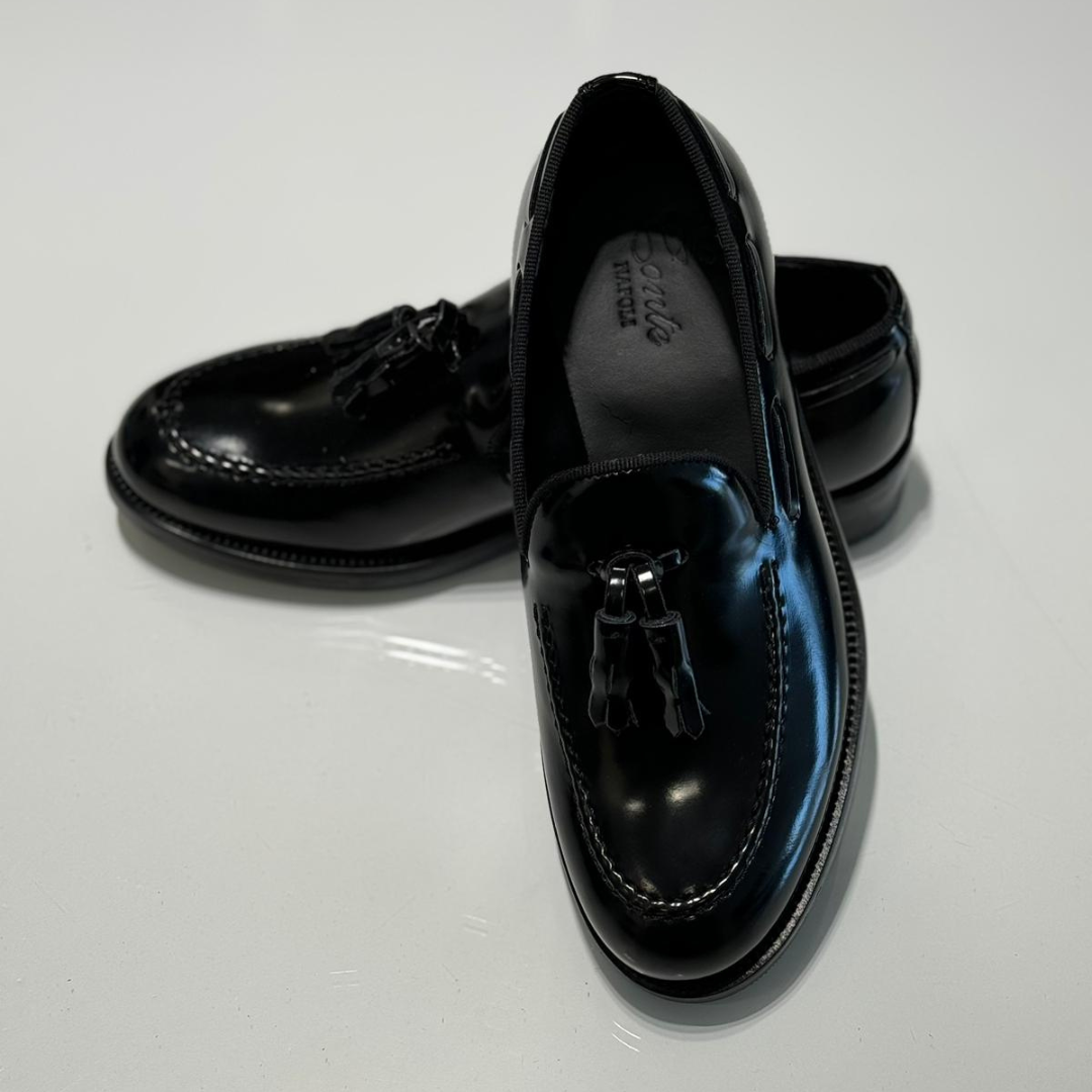 Scarpe in pelle nera